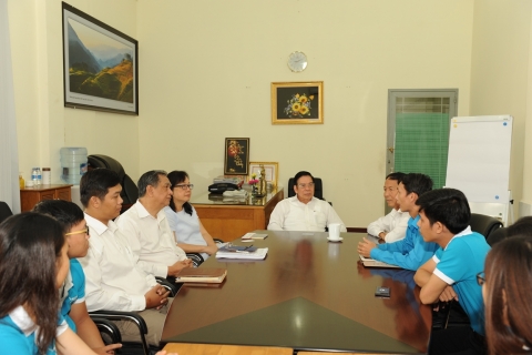 Giao lưu với Trường TH - THCS - THPT Quốc tế Hòa Bình - Cần Thơ
