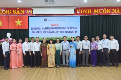 Đón đoàn đánh giá ngoài của Sở GD&ĐT