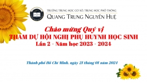 Hội nghị Phụ huynh học sinh lần 2 - năm học 2023 - 2024