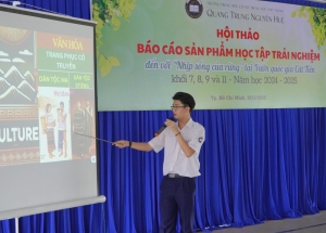 HỘI THẢO BÁO CÁO SẢN PHẨM HỌC TẬP TRẢI NGHIỆM 