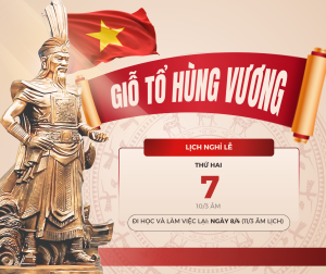 Thông báo Lịch nghỉ Lễ Hùng Vương
