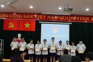 Lễ kết nạp Đoàn viên mới - Năm học 2020 - 2021