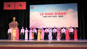 Lễ khai giảng năm học 2022-2023: Trang trọng, ý nghĩa, đậm tình Thầy Trò với tinh thần quyết tâm cao.