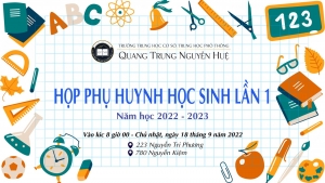 THÔNG BÁO HỌP PHỤ HUYNH HỌC SINH (LẦN 1)