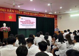 LỄ PHÁT ĐỘNG PHONG TRÀO PHÒNG CHỐNG THUỐC LÁ TRONG HỌC SINH NHÀ TRƯỜNG (NĂM HỌC 2023 - 2024)